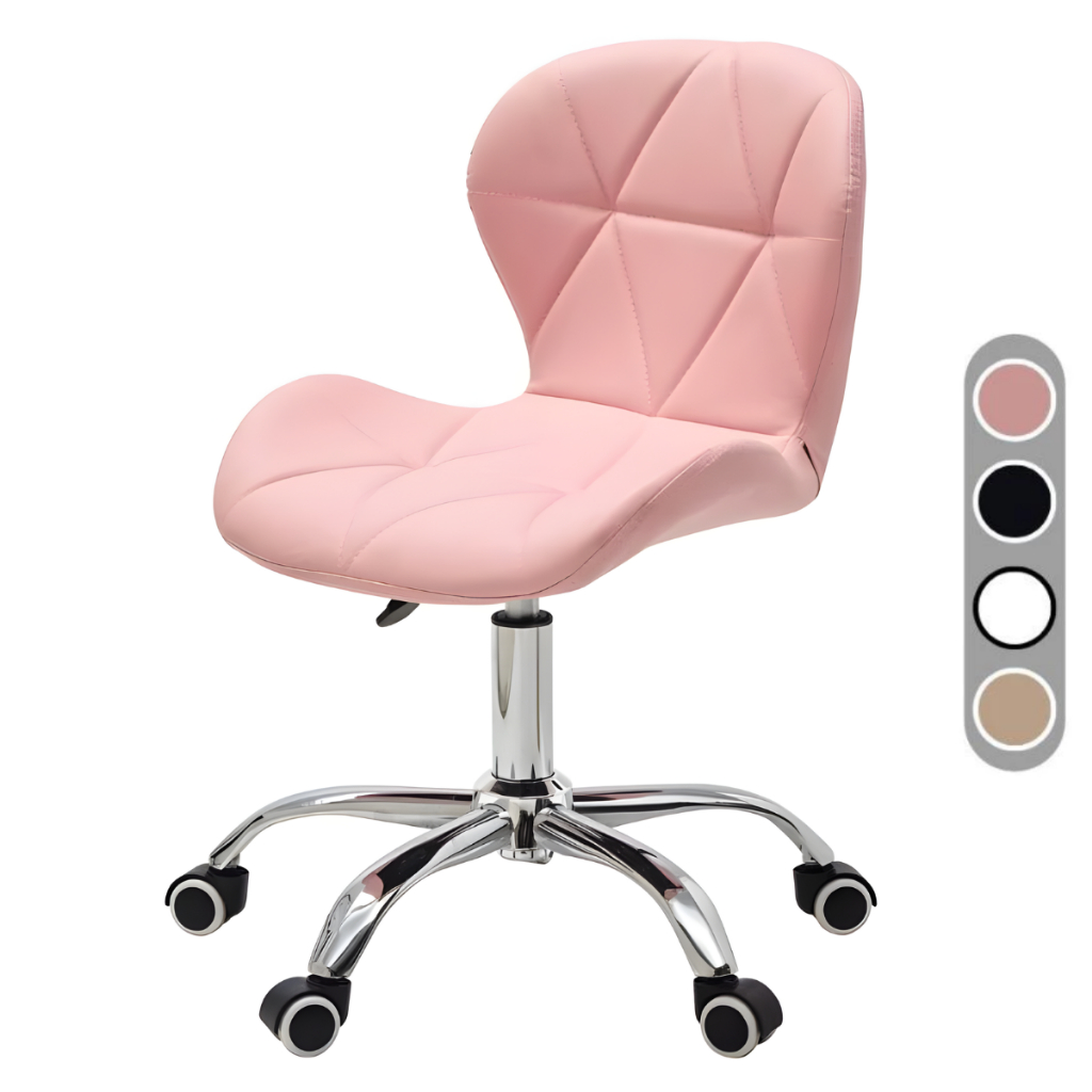 Cadeira Eiffel Slim Giratória com Estofado Penteadeira Base Cromada Eagle Force em Oferta na Shopee