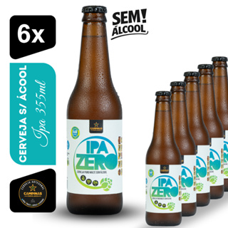 Cerveja IPA Zero Sem Álcool Campinas 355ml (6un) em Oferta na Shopee