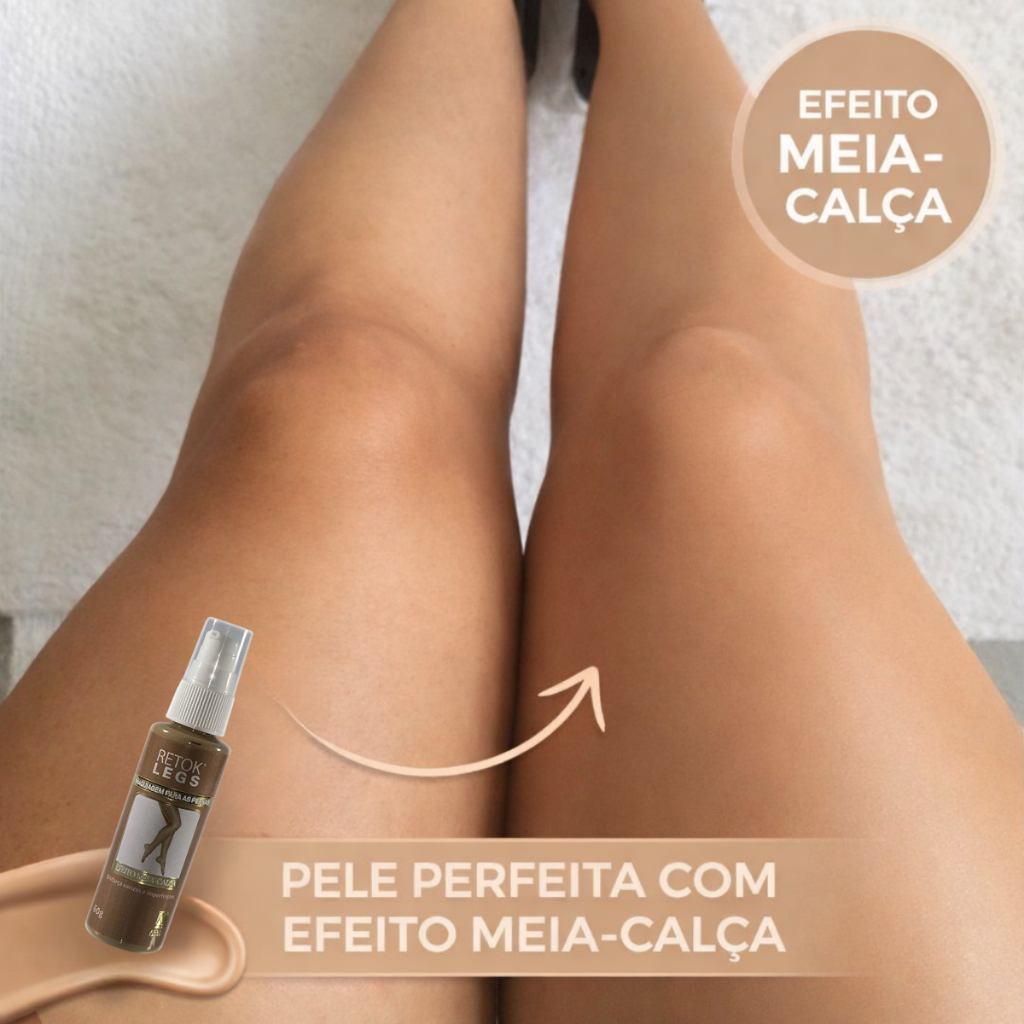 Maquiagem Para Pernas Corporal em Creme Efeito Meia-Calça