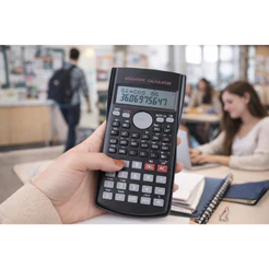 Calculadora Científica 240 Funções Escolar E Universitária Engenharia Capa Preta Premium