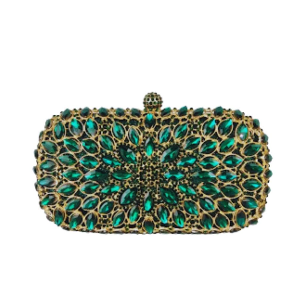 Bolsa Clutch Festa Pedras Cristais Casamento Madrinha Luxo