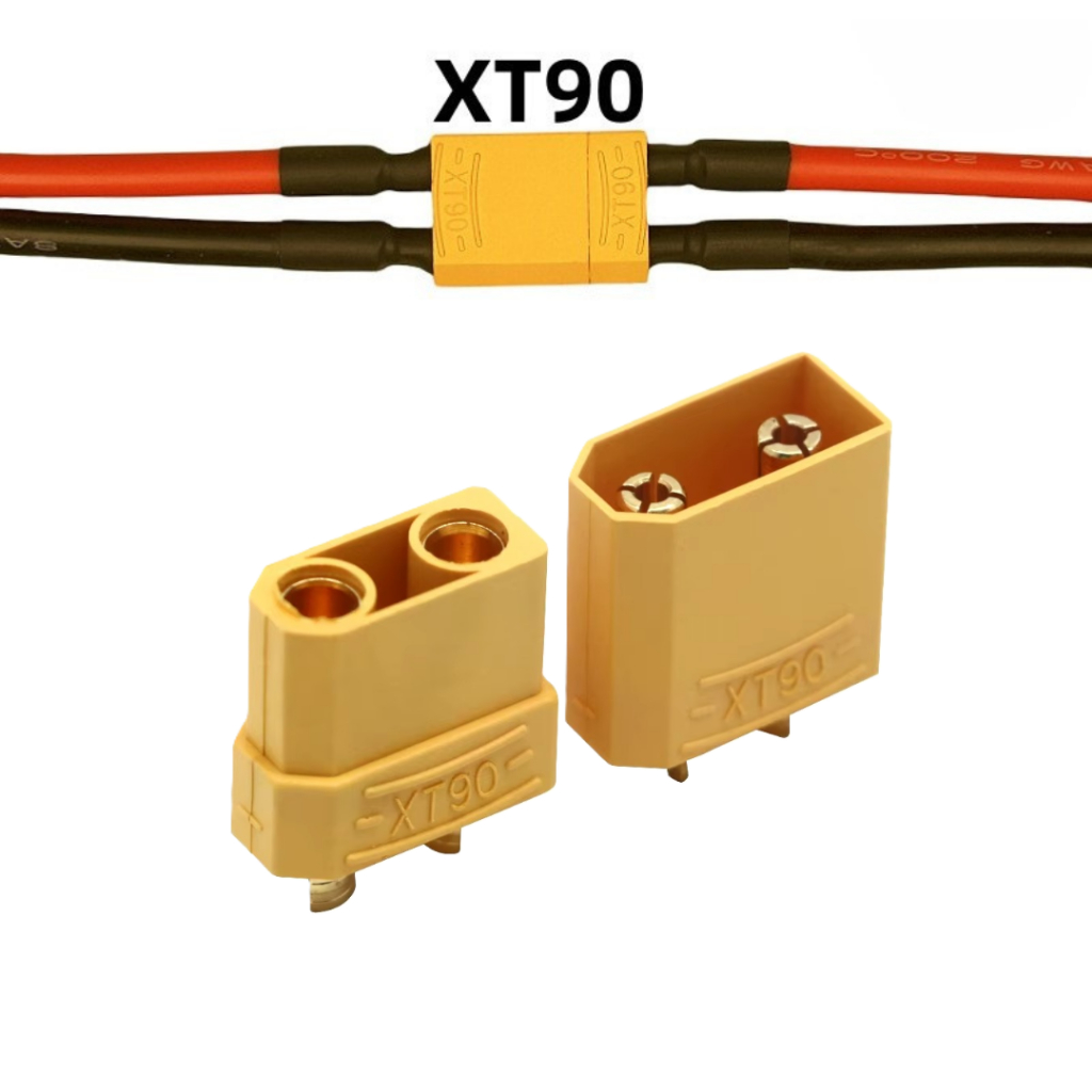 Plug Conector XT90 Alta Corrente 90Ah Alimentação Aeromodelo Bateria RC Motor ESC Arduino