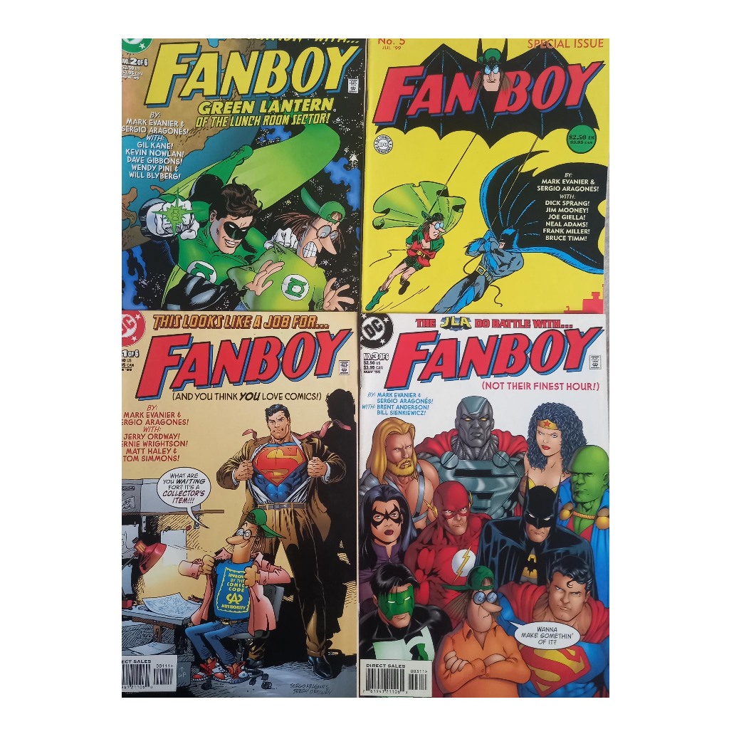 HQ DC Fanboy - Superman - Justice League - Batman - Green Lantern - Importada - Números diversos