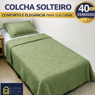 Colcha Cobre Leito Solteiro Menina & Menino Liso 1,60x2,40m Dupla C/ Viés Kit Cobre Leito Solteiro + Porta Travesseiros em Oferta na Shopee