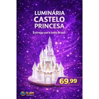 Luminária Abajur Castelo Mágico de LED – Decoração Encantada Princesa Quarto sala em Oferta na Shopee