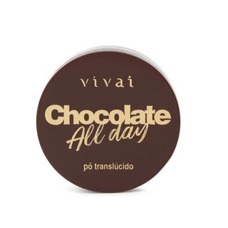 Pó Translúcido Vivai Chocolate All Day Fixador de Maquiagem Longa Duração Controle Oleosidade Matte em Oferta na Shopee