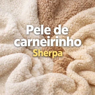 pele de carneirinho , sherpa (3 MTS x 1,60 mts) vários tamanhos. em Oferta na Shopee