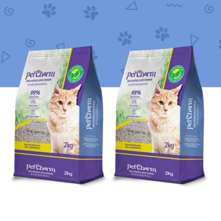 Areia Higiênica para Gato Pet Charm Orgânica de Mandioca Biodegradável Torrão Firme Sustentável 4kg em Oferta na Shopee