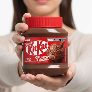 Creme Kit Kat Crunchy & Creamy Chocolate Crocante Nestlé Pote 330g em Oferta na Shopee