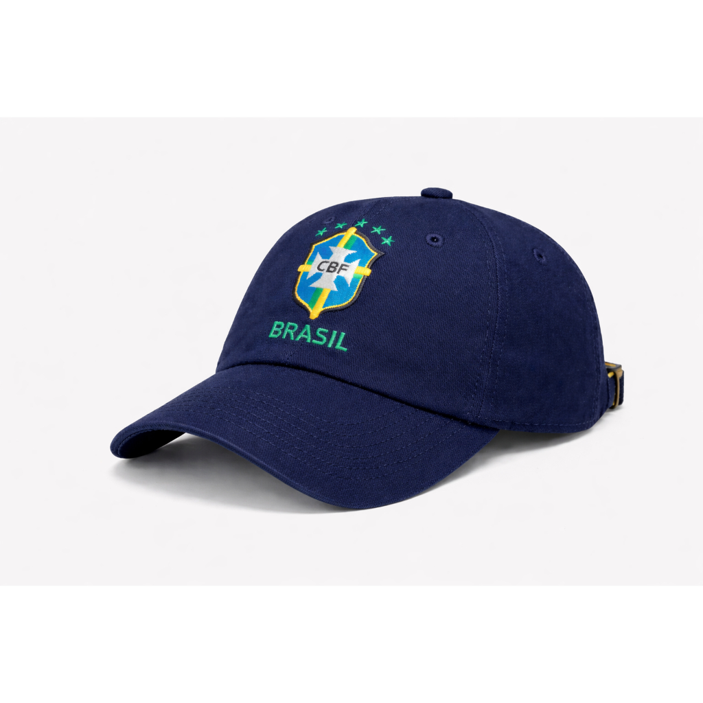 Boné Brasil Copa Do Mundo Selecao Brasileira Aba Curva Ajustavel Dad Had em Oferta na Shopee