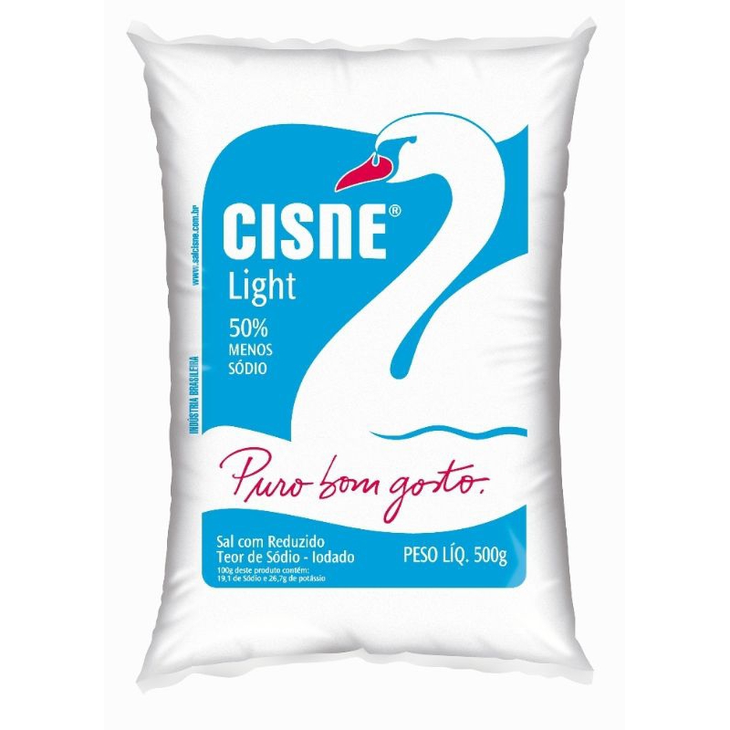 Sal Cisne Light Refinado - 500g em Oferta na Shopee