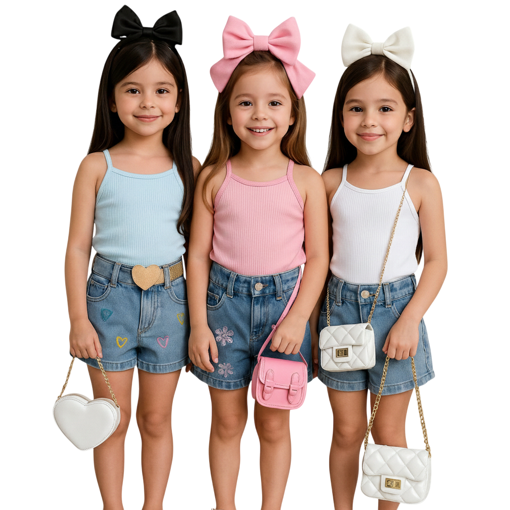 kit 3 Blusinhas Feminina para Verão Blusinha Infantis Camisetas Básica Cores Lisas em Oferta na Shopee