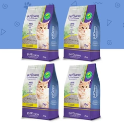 Areia Sanitária Pet Charm Orgânica de Mandioca Torrão Firme Sustentável 4, 6 e 8kg