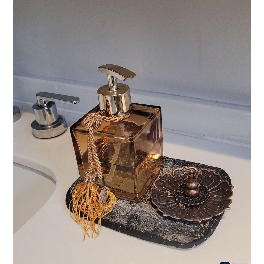 Bandeja rustica organica para lavabo banheiro Decoração