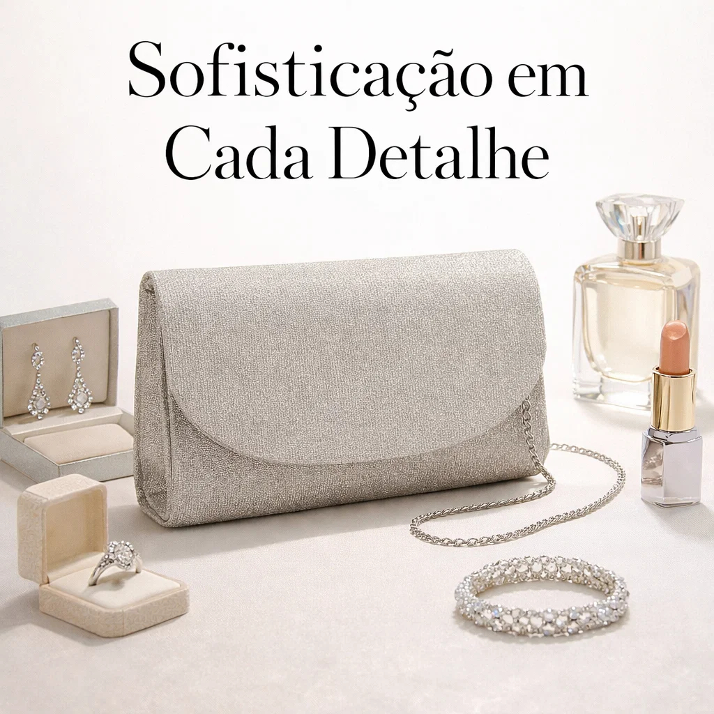 Bolsa de Festa Feminina Luxuosa | Clutch Elegante para Noite & Balada em Oferta na Shopee