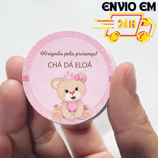 Tag/Etiqueta Personalizada Ursinho/Ursinha - 4x4 - lembrancinha de aniversário/chá de bebê em Oferta na Shopee