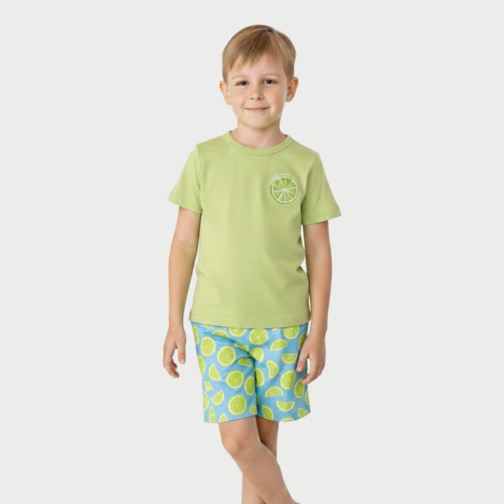 Conjunto Infantil Menino Verão Roupa de Criança 01 a 10 Anos A Pronto Entrega