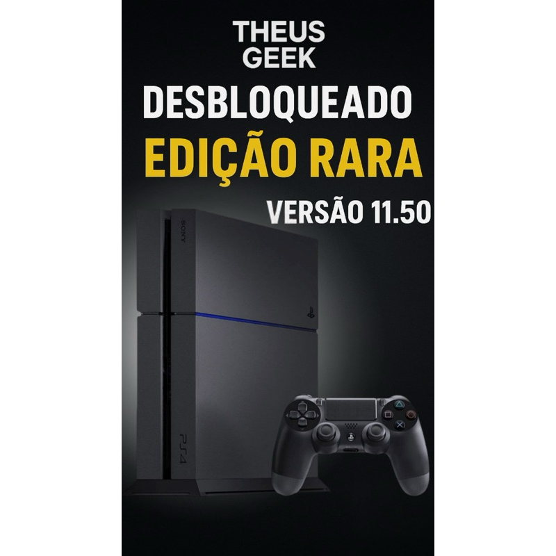 PlayStation 4 Desbloqueado com 1 Controle