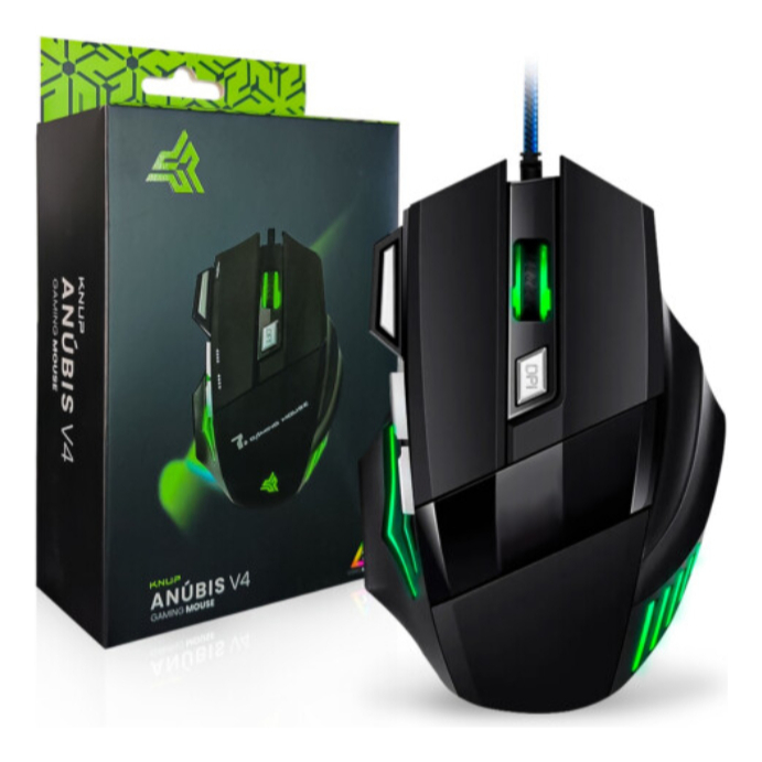 Mouse Gamer Para Jogo 2.400 Dpi Óptico Com Led Rgb Usb