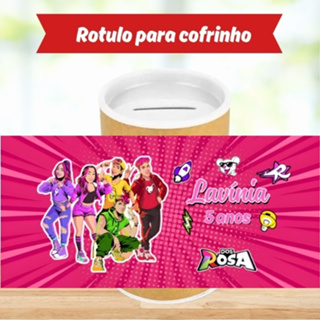 20 Rótulo Adesivo Personalizado para Cofrinho OS ROSAS /EMILY VICK| Lembrancinha de Festa | Fazemos Todos os Temas em Oferta na Shopee