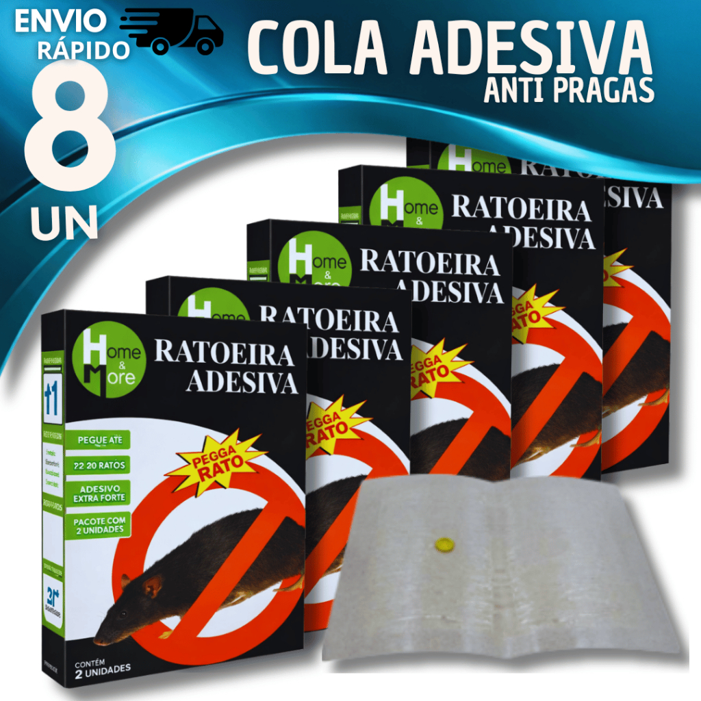 Jogo 08 Adesivo Cola Gruda Controle Escorpião Barata Insetos Anti Pragas Pega Tudo Comercio em Oferta na Shopee