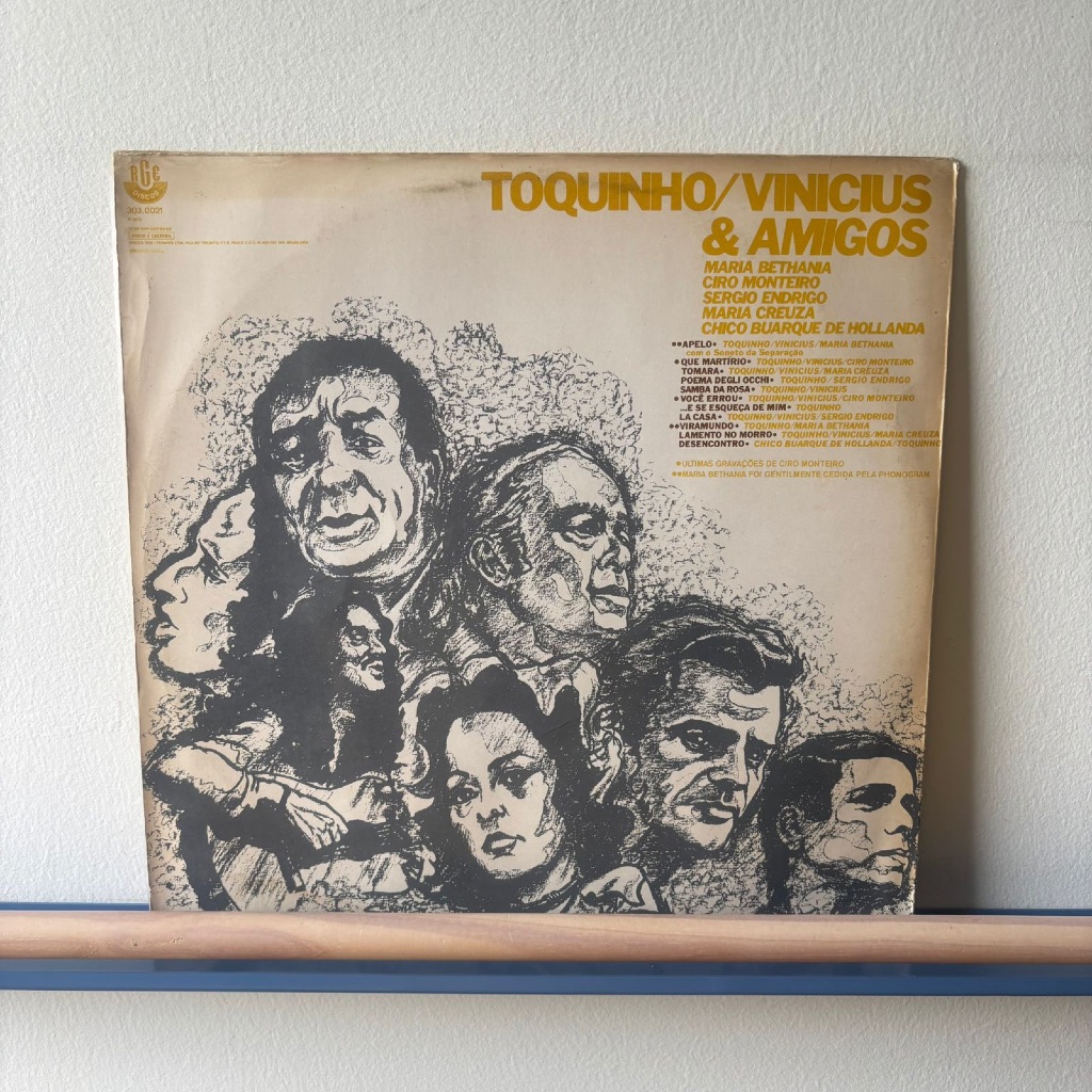 LP Toquinho e Vinicius – Toquinho/Vinicius & Amigos (1974) Disco de Vinil VG