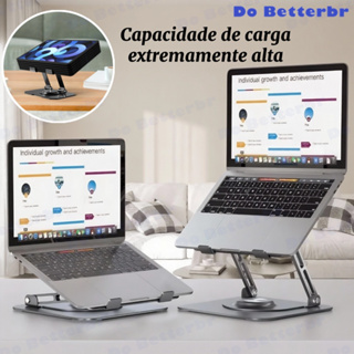Suporte de Metal Ajustável Para Notebook 10 Ate 17" Giratória de 360° N263 em Oferta na Shopee