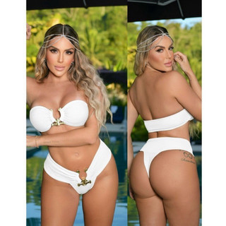 Biquíni Tomara que caia Calcinha Asa delta Tendência Moda Blogueira