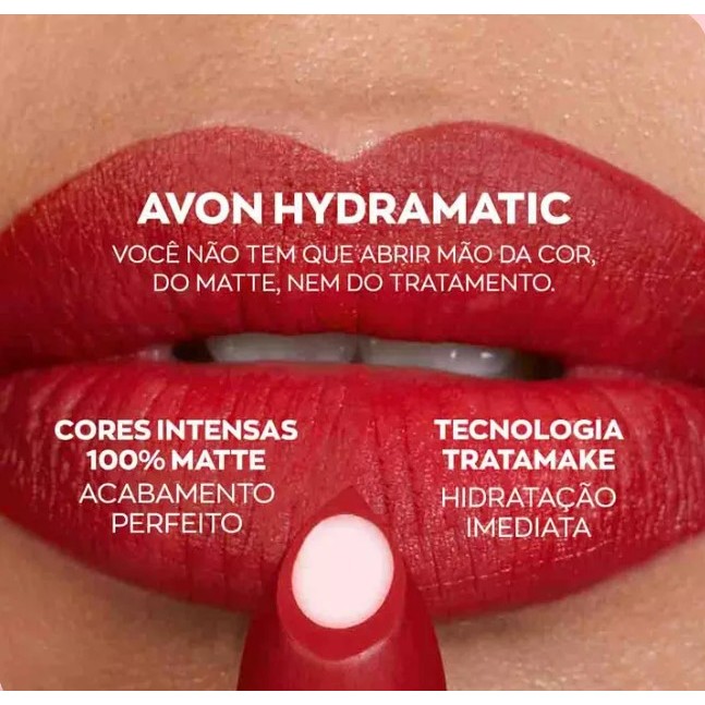 Batom Tratamake Matte | Nude, Rosa Blush e Rosa Framboesa | Avon