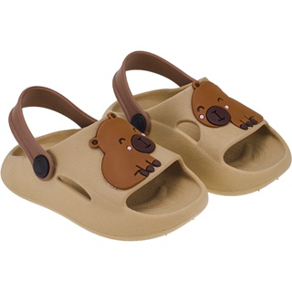 Chinelo Nuvem Sandália Papete Infantil Menina Capivara Cereja Marrom Preto SoLuz em Oferta na Shopee