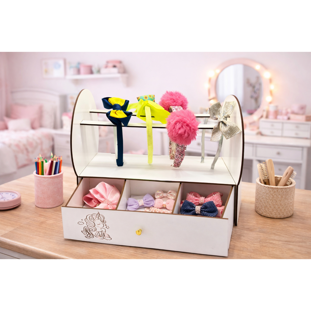 Porta Laço Organizador de Laço Tiara Acessórios Infantil em Mdf em Oferta na Shopee