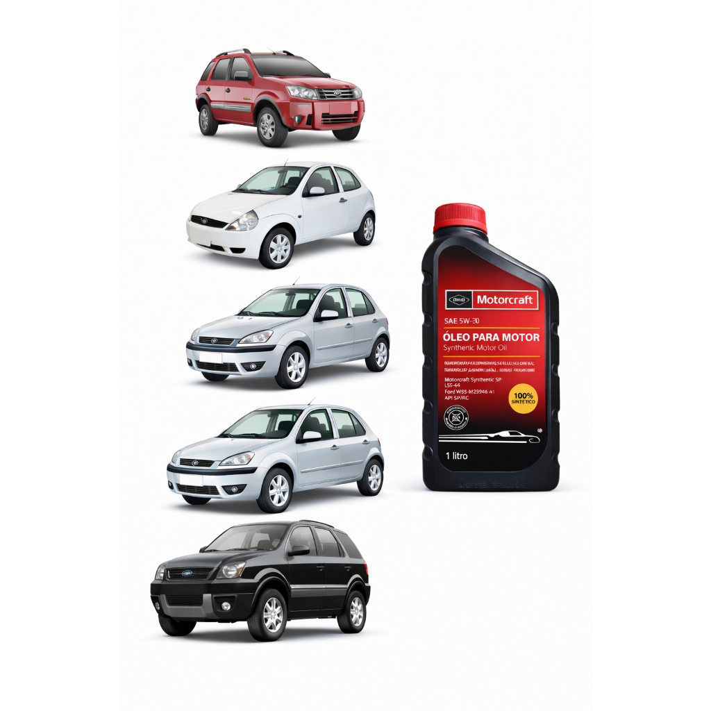 01 Litro Óleo De Motor Sae 5w30 100% Sintético Motorcraft Ford