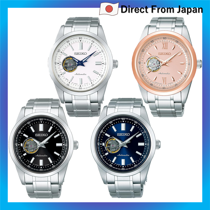 Relógio masculino prateado Seiko Watch SCVE049, Seiko Selection, mecânico, automático (com corda manual), design de cora