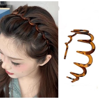 Melhor Faixa Cabelo Acrílica Marrom Prática Tubarões Jóias Para Pentear Dentes em Oferta na Shopee