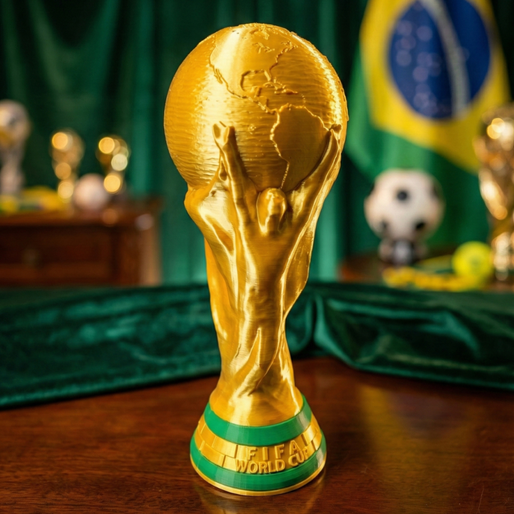 Réplica da Taça da Copa do Mundo – Tamanho Real – Alta Qualidade