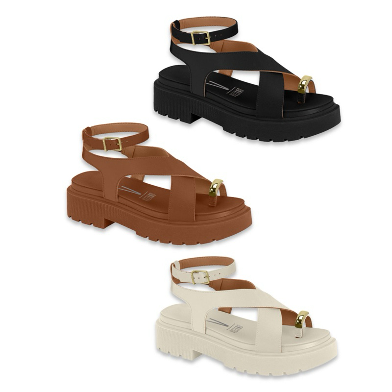 Sandália Vizzano Feminina Flatform com Solado Tratorado Antiderrapante em Oferta na Shopee