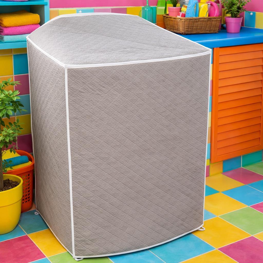 Capa Protetora Impermeável Para Máquina de Lavar Roupa Com Zíper 10kg 12kg 15kg 16kg Tampa Quadrada