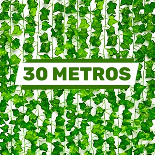 30 METROS Trepadeira Artificial Hera Verde 12m Folhagem Pendente Realista para Decoração em Oferta na Shopee
