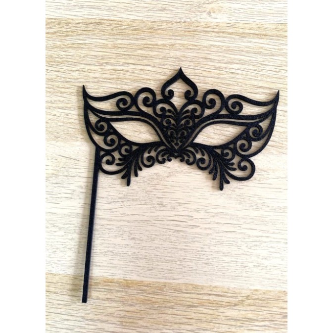 Máscara com suporte de carnaval - Impressão 3d em Oferta na Shopee