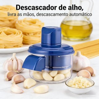 Descascador de alho elétrico automático – descascador de uvas sem usar as mãos, também adequado para outras frutas.