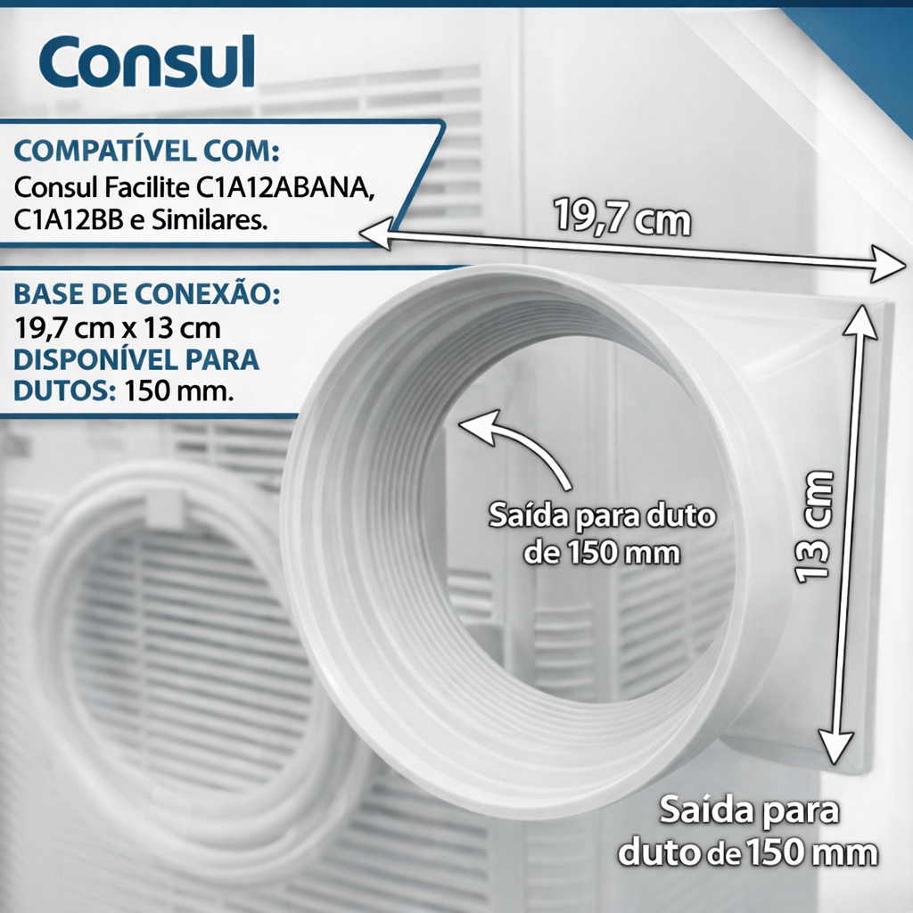 Suporte Adaptador Exaustão Ar Condicionado Portátil Consul Facilite C1A12ABANA e outros em Oferta na Shopee