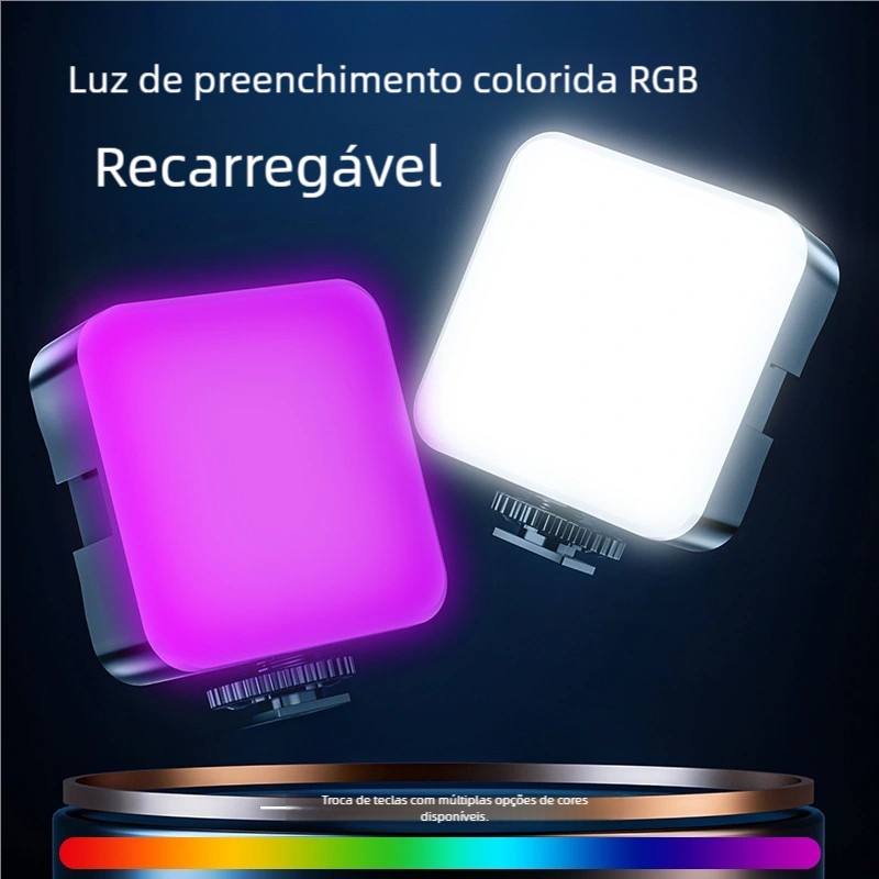 Painel LED de Preenchimento para Celular - Luz Portátil de Vídeo 3000K-5500K