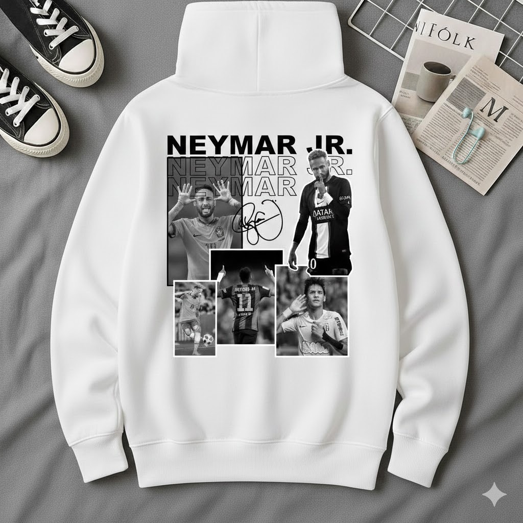 Moletom Canguru  Futebol Brasil Capuz Algodão Premium Blusa de Frio