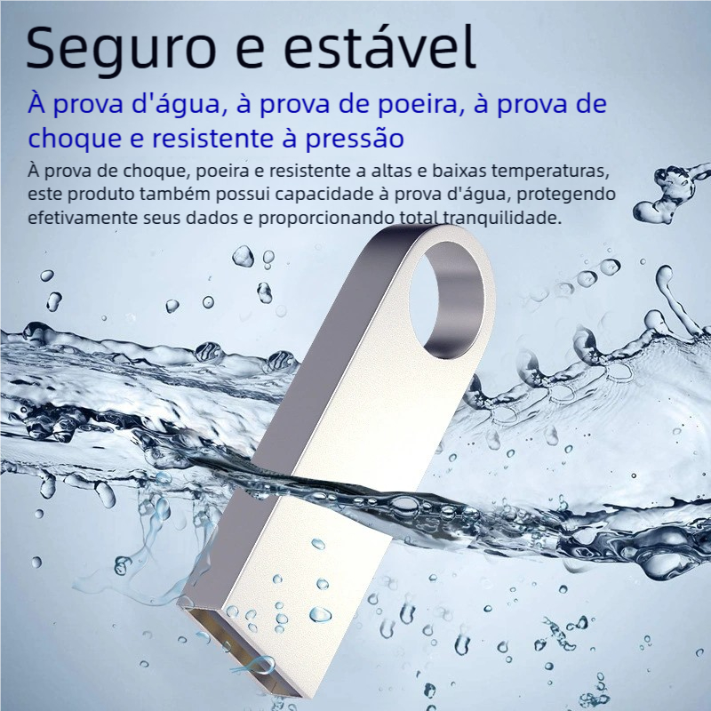 Pen Drive DataTraveler SE9 de Metal USB 2.0 - Todas as Capacidades (8GB a 256GB) em Oferta na Shopee