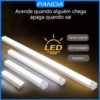 20/30/50cm Luz LED Noturna Recarregável USB Sensor De Movimento Inteligente Brilho Ajustável Sem Fio Iluminação