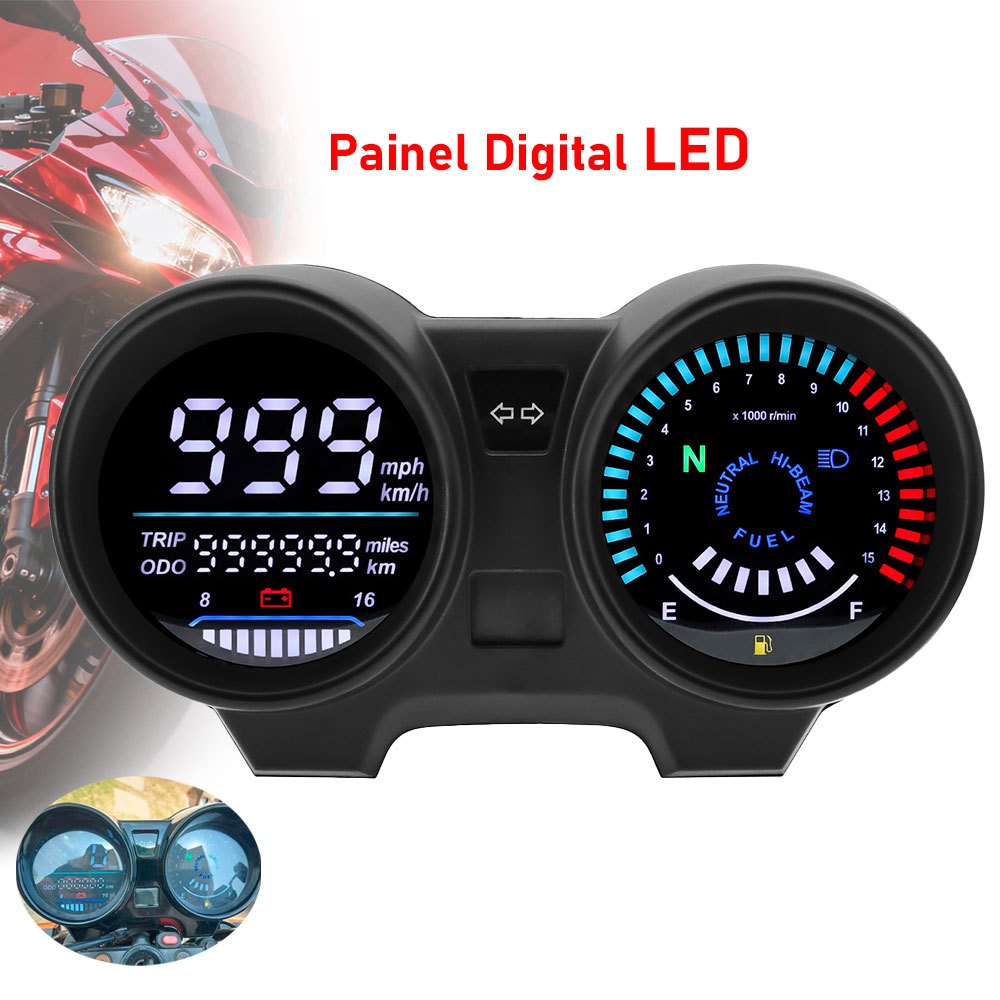 Painel Digital LED Velocímetro Titan 150 ATÉ 2008 CG150 Fan 150 2009 a 2013 Titan Sport