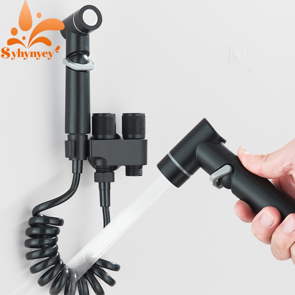 KIT Banheiro Ducha Higiênica Duas Saídas De 1/2 Mm Com Registro Conjunto De Pulverizador em Oferta na Shopee