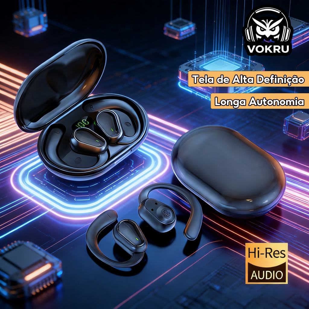 Fones De Ouvido Estéreo Bluetooth 5.3 Com Microfone | Bateria de Longa Duração I Esportivo Antitranspirante em Oferta na Shopee