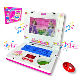 DLI Tablet/Notebook De Brinquedo Laptop Infantil Musical Com Luz Educativo para crianças