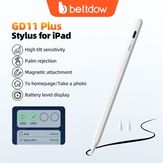 BETTDOW 11th Plus Caneta Stylus para iPad Stylus Pencil Rejeição da palma 9th Gen 8th 7th 6th Pro 11 12.9 2018-2025 em Oferta na Shopee
